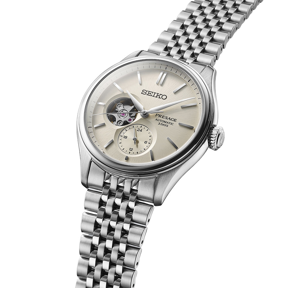 Seiko Presage 'Shiro-iro' Open Heart Dial Men's Watch | SPB469J1