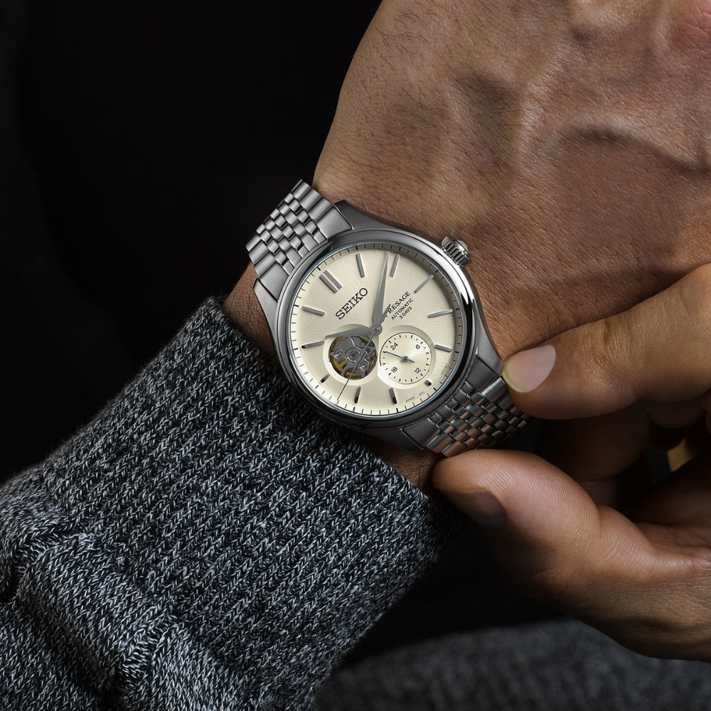 Seiko Presage 'Shiro-iro' Open Heart Dial Men's Watch | SPB469J1