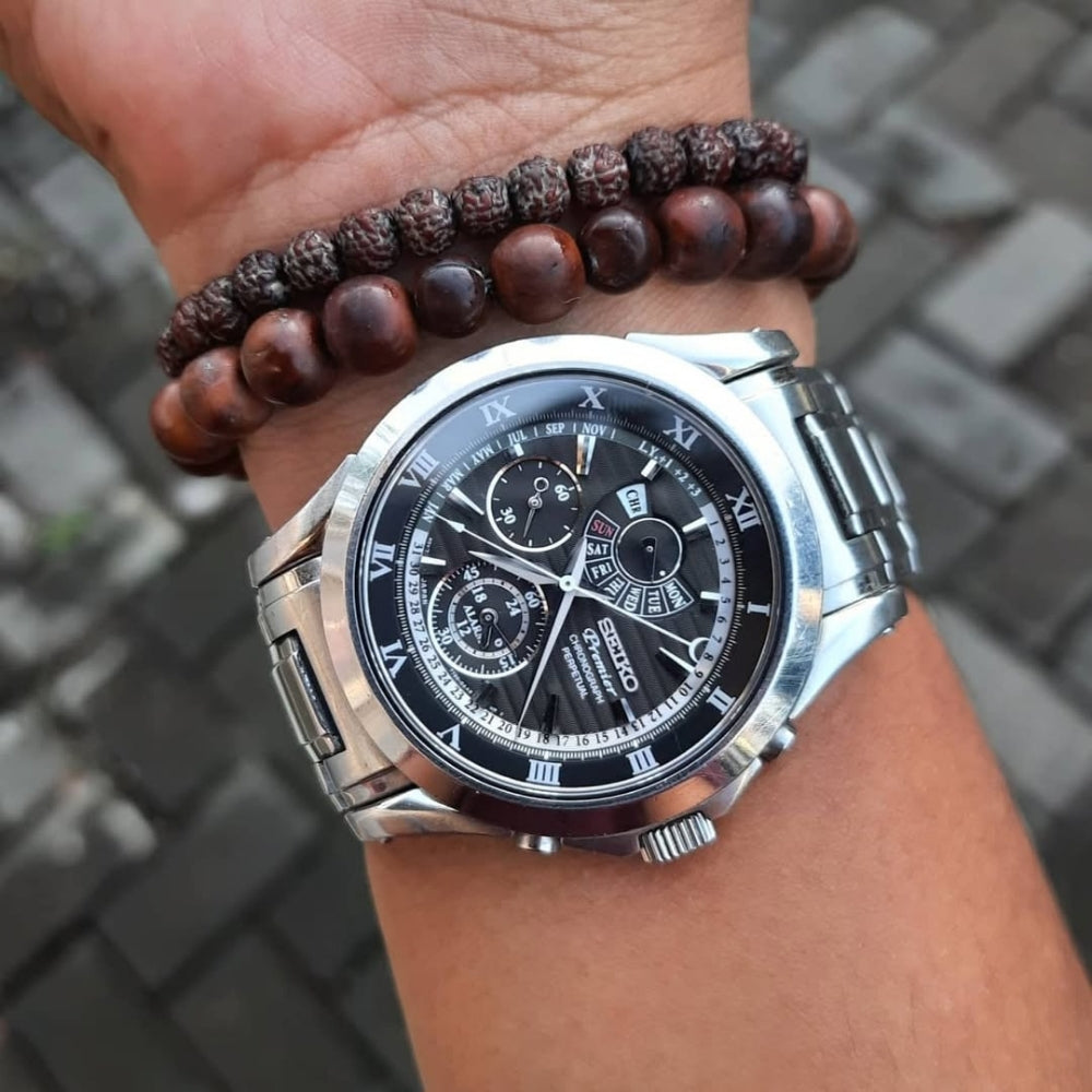Seiko Premier Chronograph Black Dial Man's Watch | SPC051P1