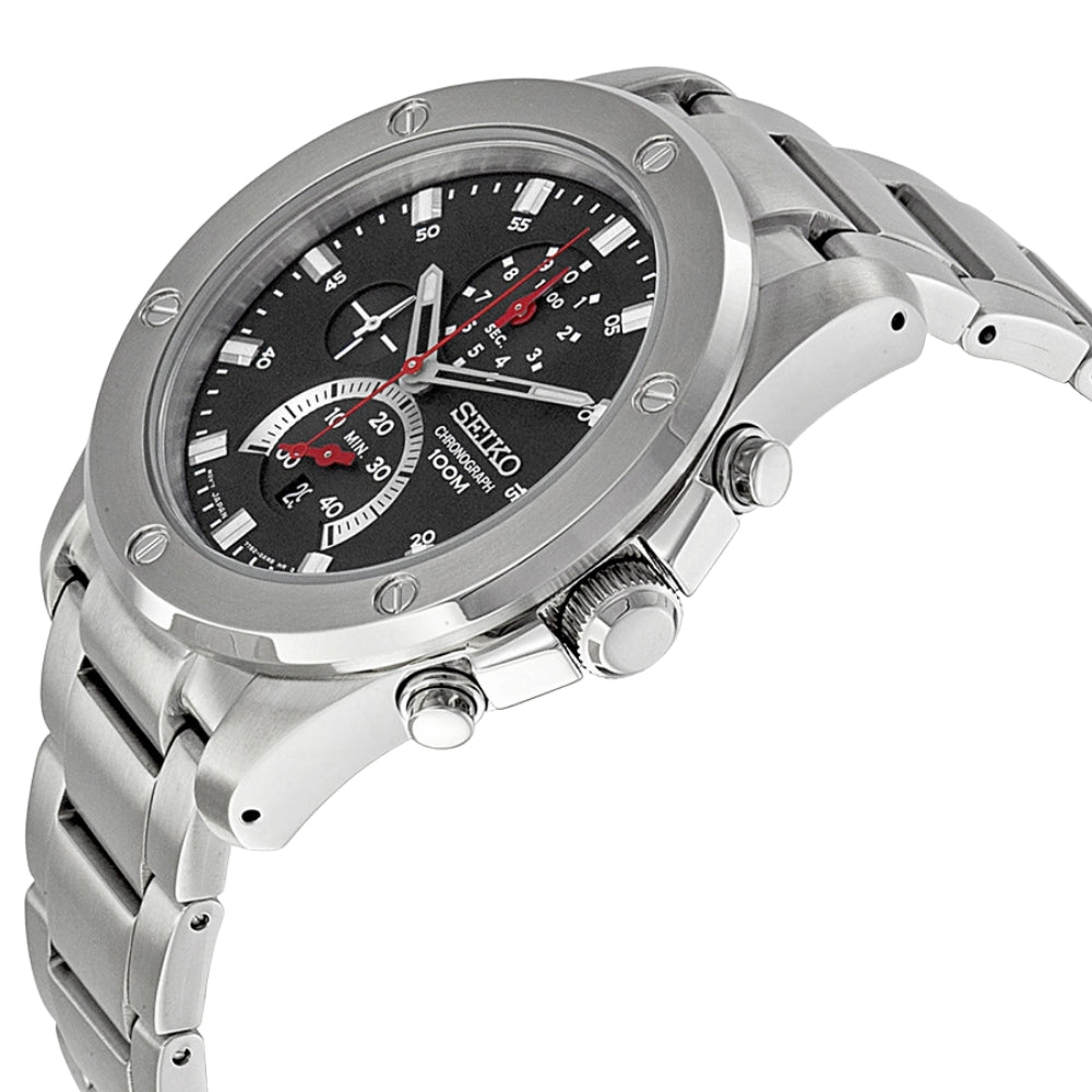 Seiko Chronograph Black Dial Man's Watch | SPC095P1