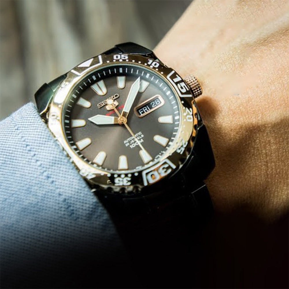 Seiko 5 Sports Automatic Black Dial Watch SRP172K1