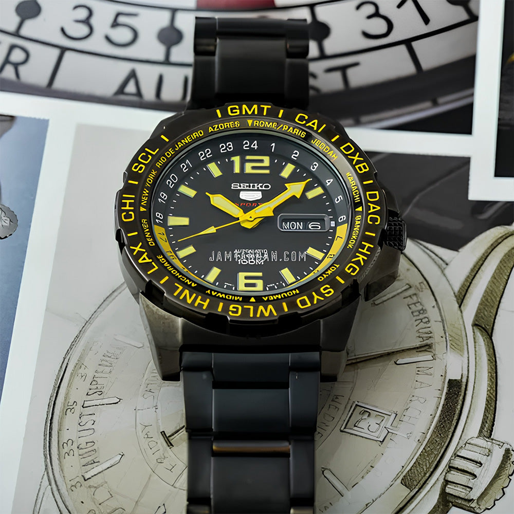 Seiko 5 Sports Automatic Black Dial Watch SRP689K1