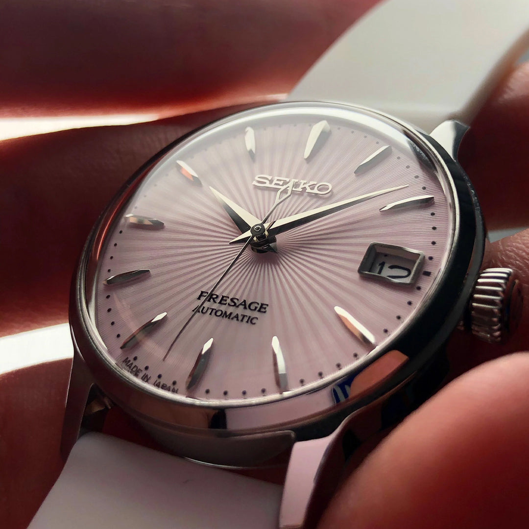 Seiko Presage Cocktail Time Automatic Pink Dial Ladies Watch | SRP839J1