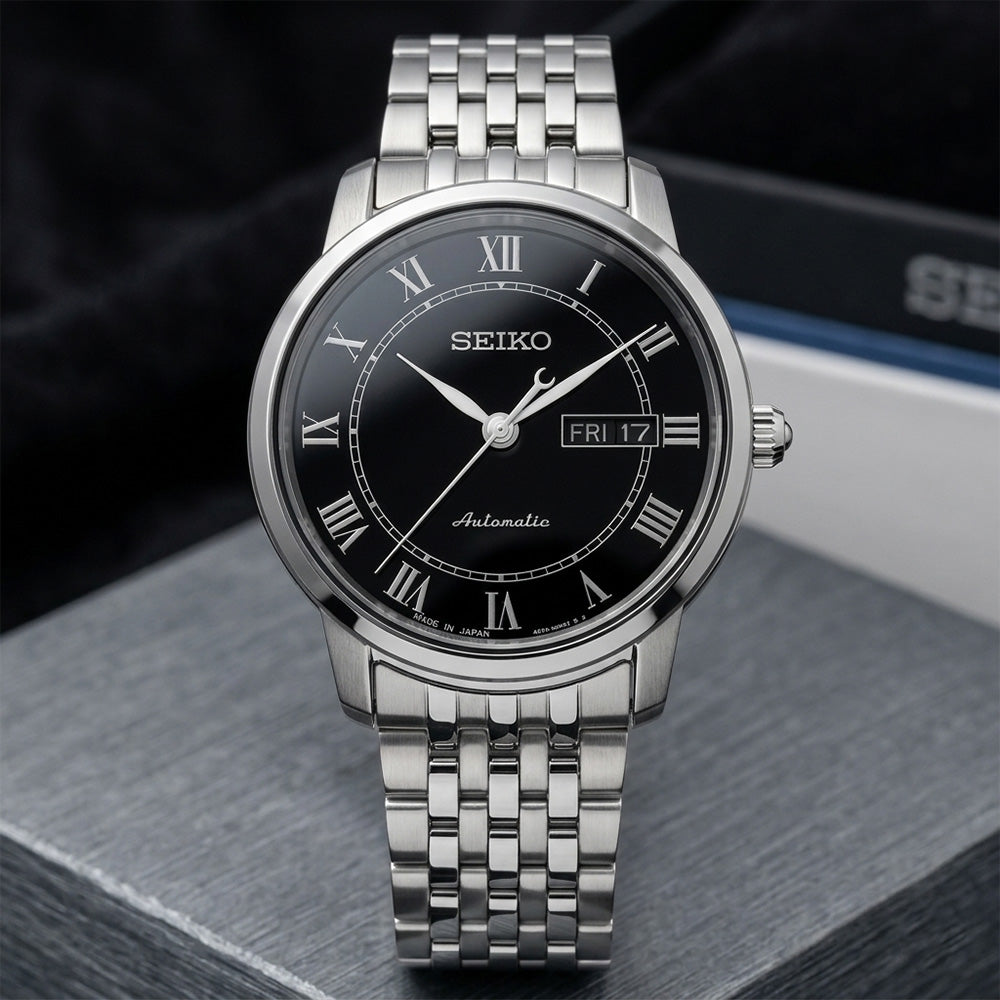 Seiko Classic Automatic Black Dial Men's Watch SRP765J1