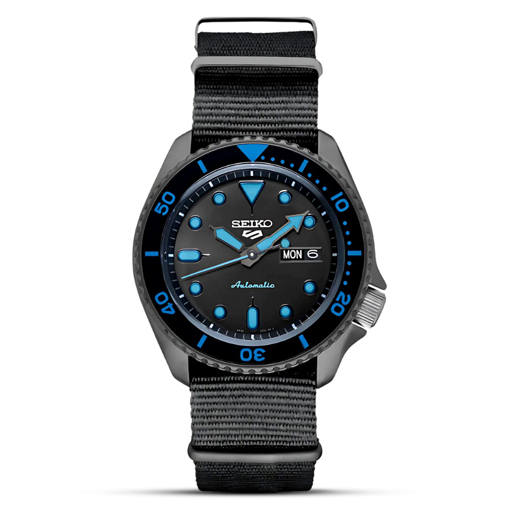 Seiko 5 Sports "Street" Stealth Black Automatic Men's Watch | SRPD81K1
