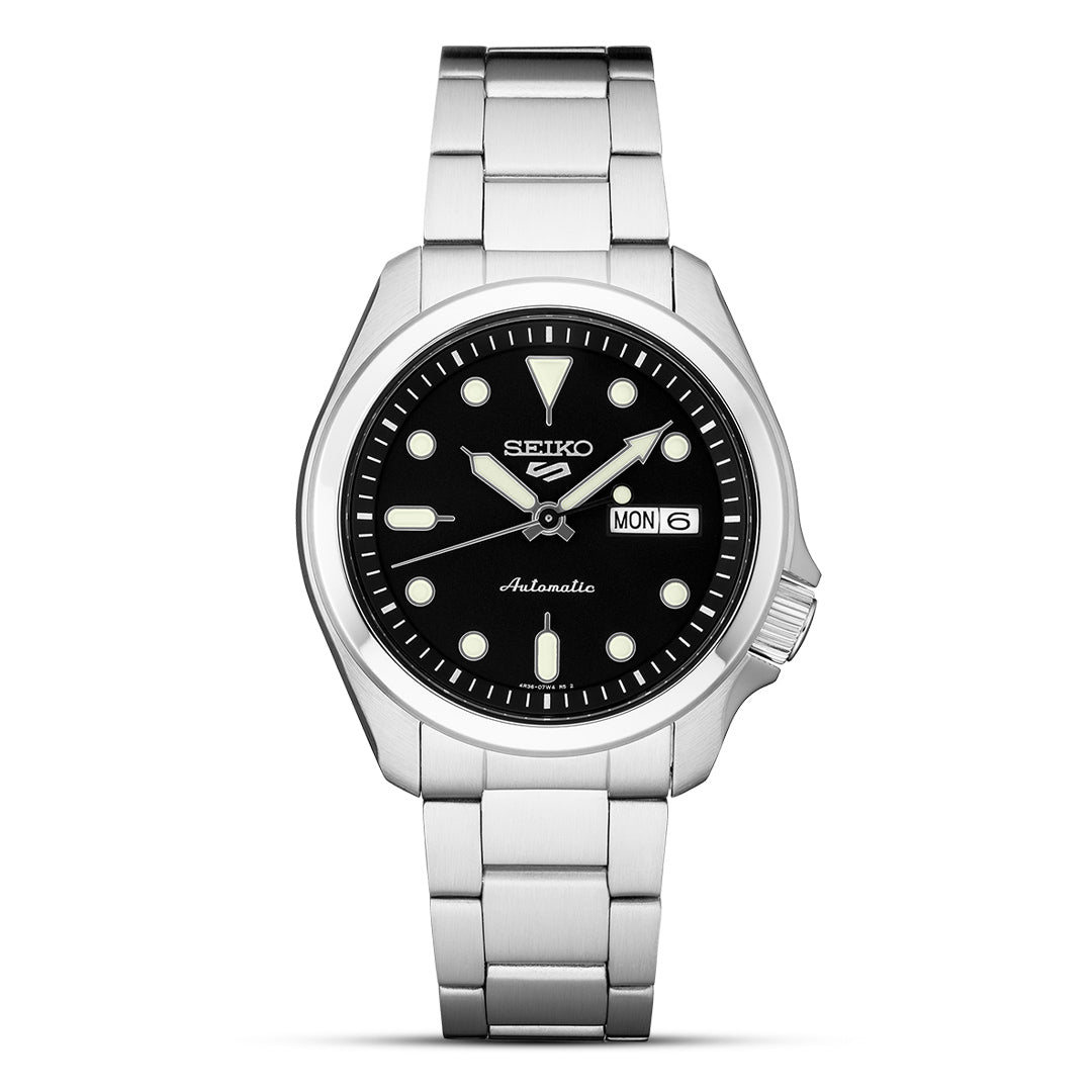 Seiko 5 Sports Black Automatic Men's Watch | SRPE55K1