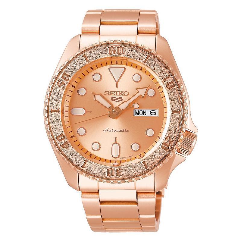 Seiko 5 Sports Limited Edition Rose Gold tone Men s Watch SRPE72K1