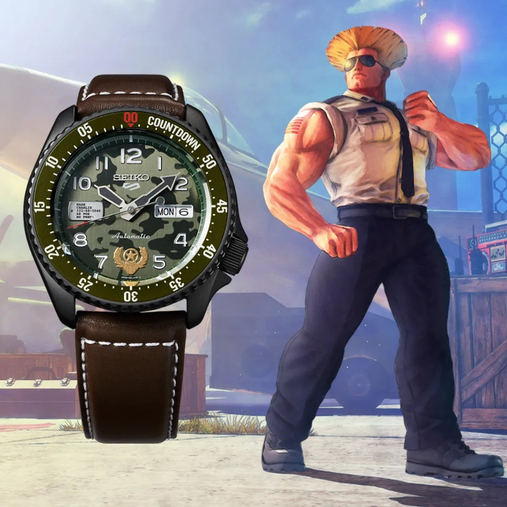 Seiko "Street Fighter Guile" Limited Edition Automatic Watch | SRPF21K1