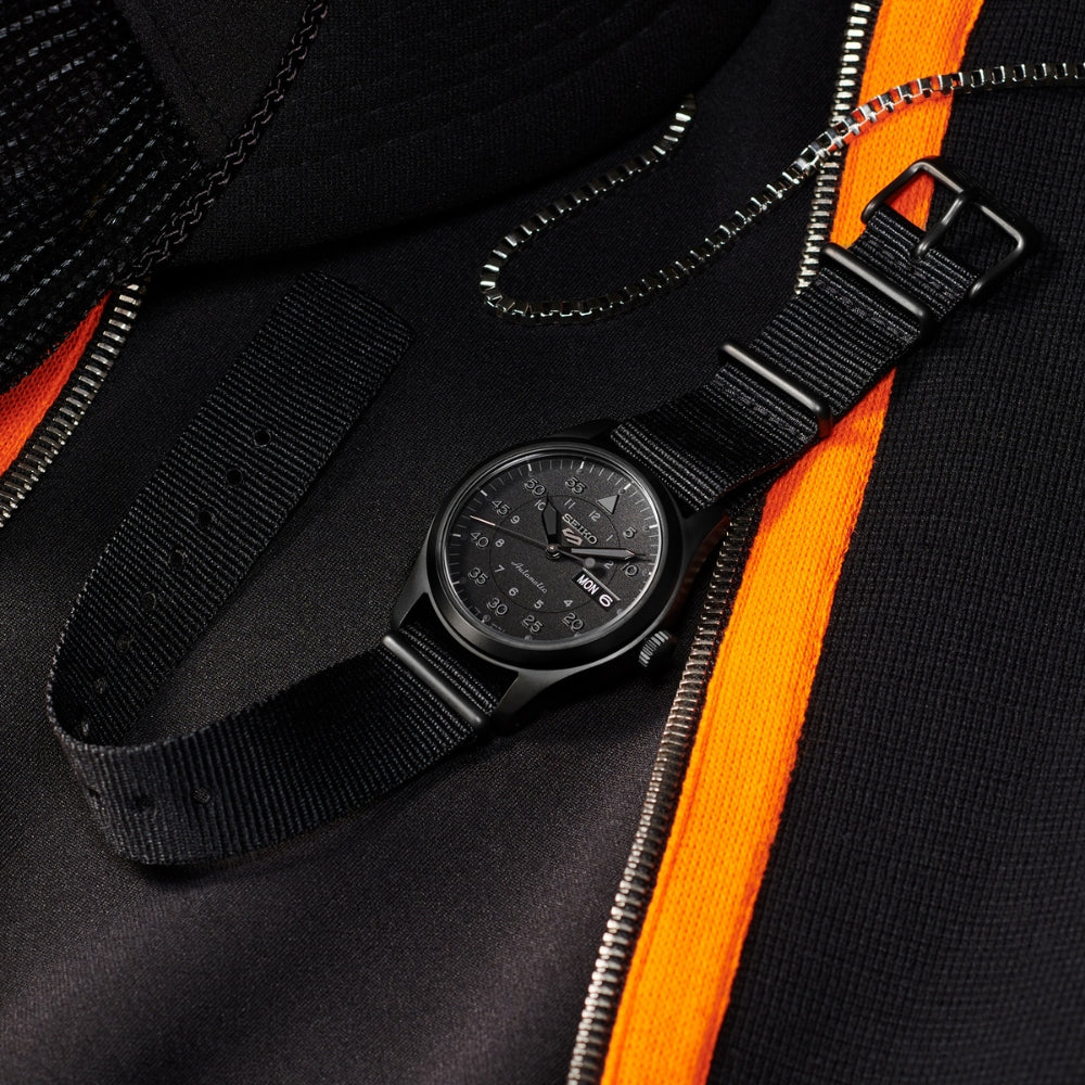 Seiko 5 Sports ‘Stealth’ Black Dial Men's Watch | SRPJ11K1