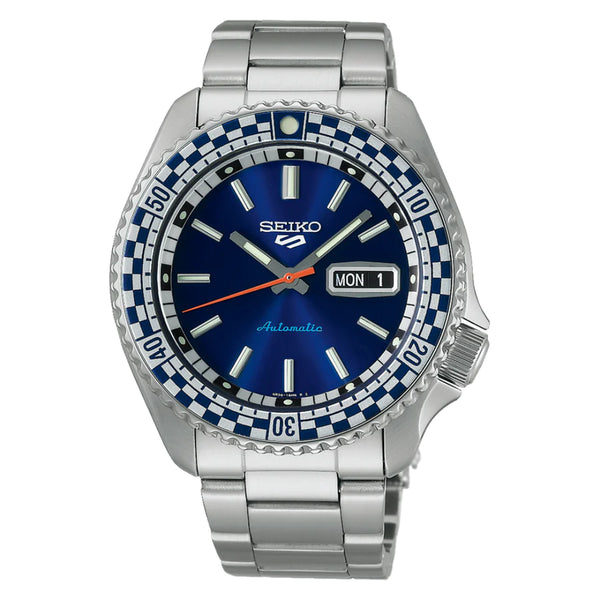 Seiko 5 Sports ‘Checkered Flag’ Special Edition Blue Dial Watch SRPK65K1