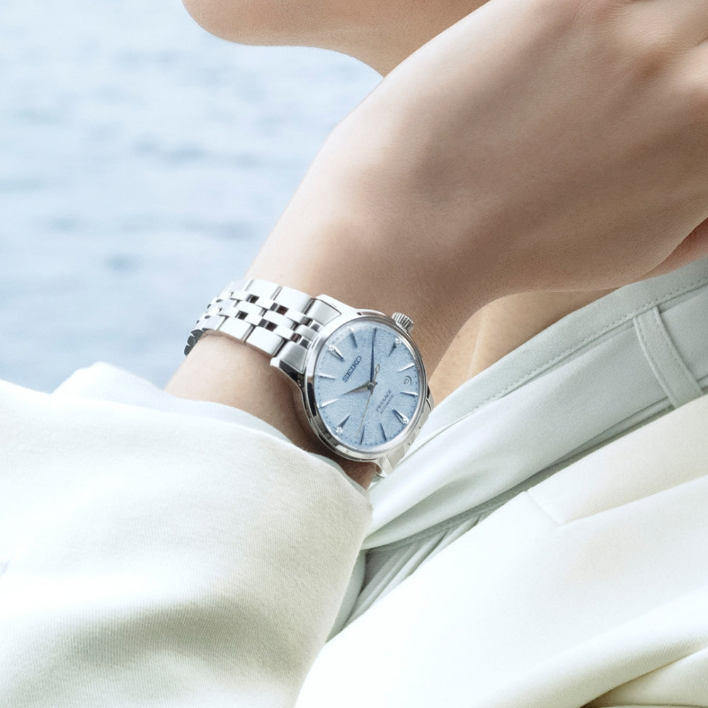 Seiko Presage "Frozen Skydiving" Dial with Diamond Ladies Watch SRPL61J1