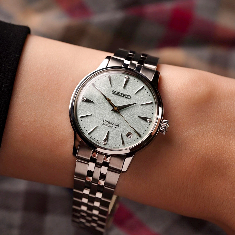 Seiko Presage "Frozen Mojito" Dial with Diamond Ladies Watch SRPL63J1