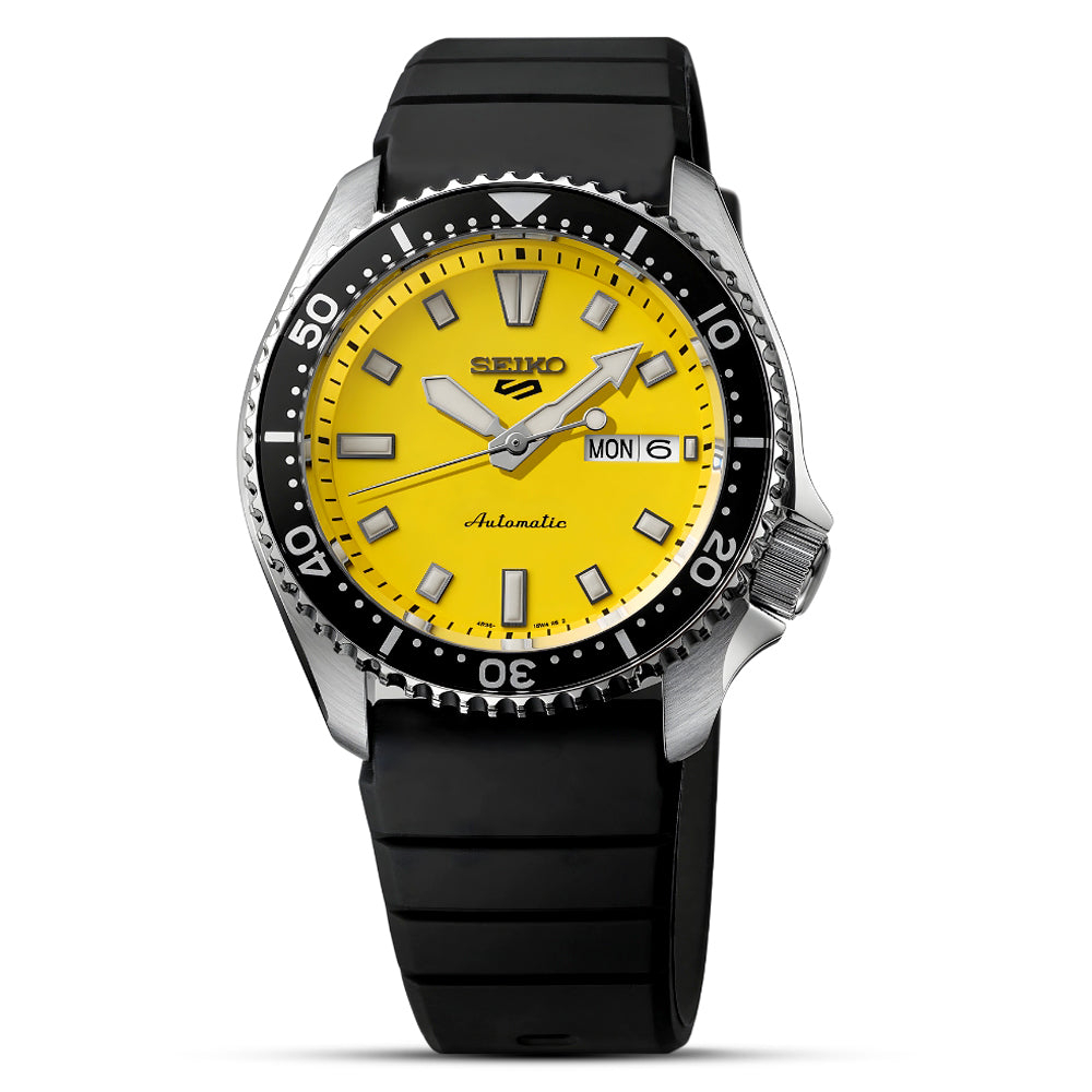 Seiko 5 Sports SKX Automatic Yellow Dial Men's Watch | SRPL87