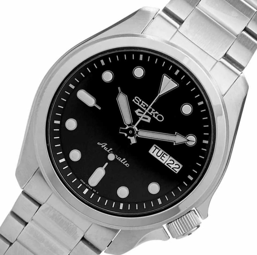 Seiko 5 Sports Black Automatic Men's Watch | SRPE55K1