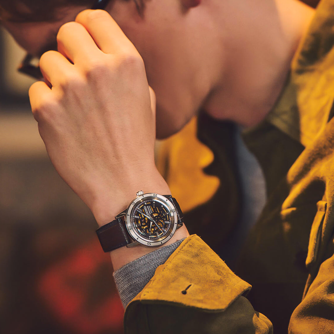 Seiko Presage Style60's ‘Elegant yet Rugged’ Biker Men's Watch | SSA461J1