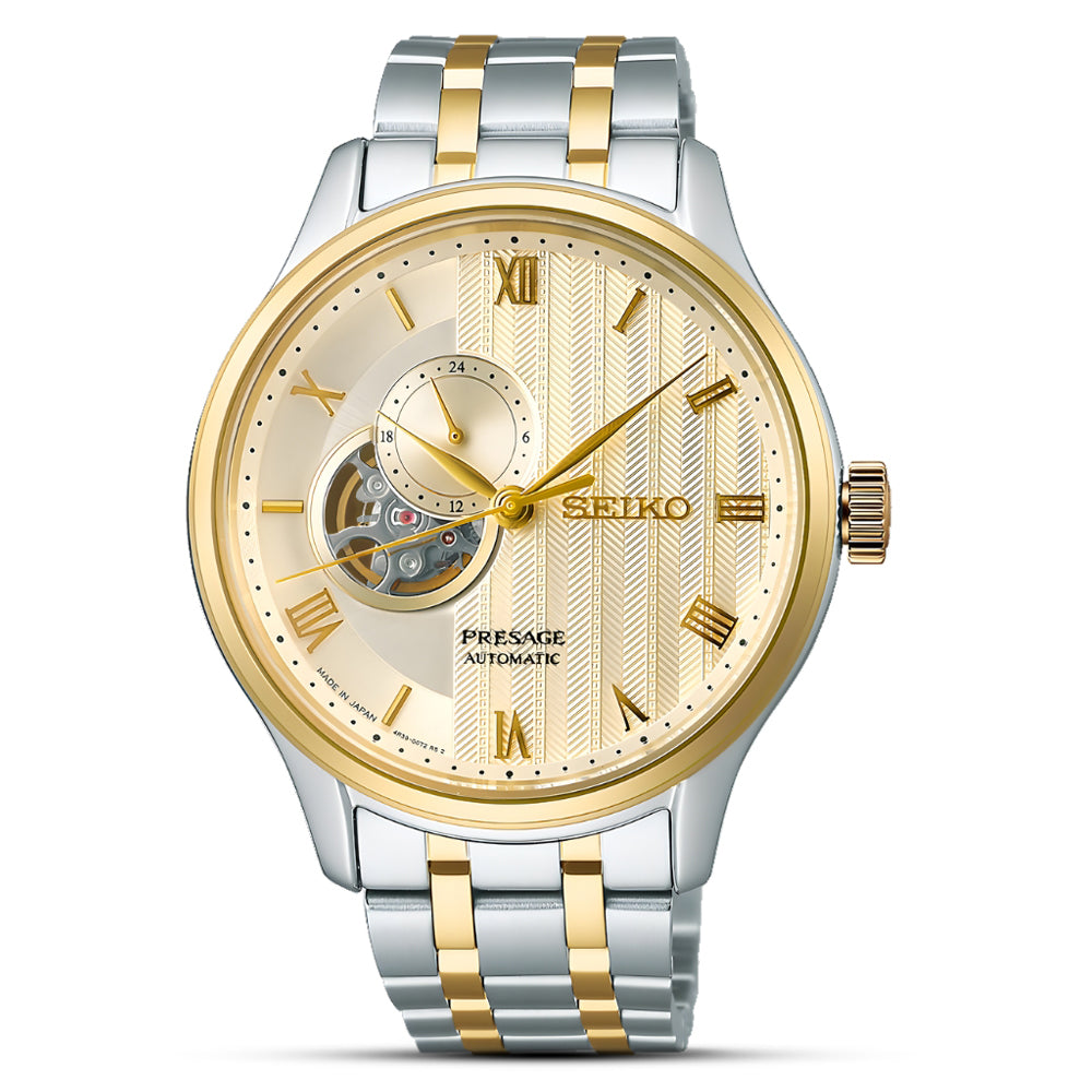 Seiko Presage 'Japanese Zen Gardens' Two Tone Men's Watch SSA464J1
