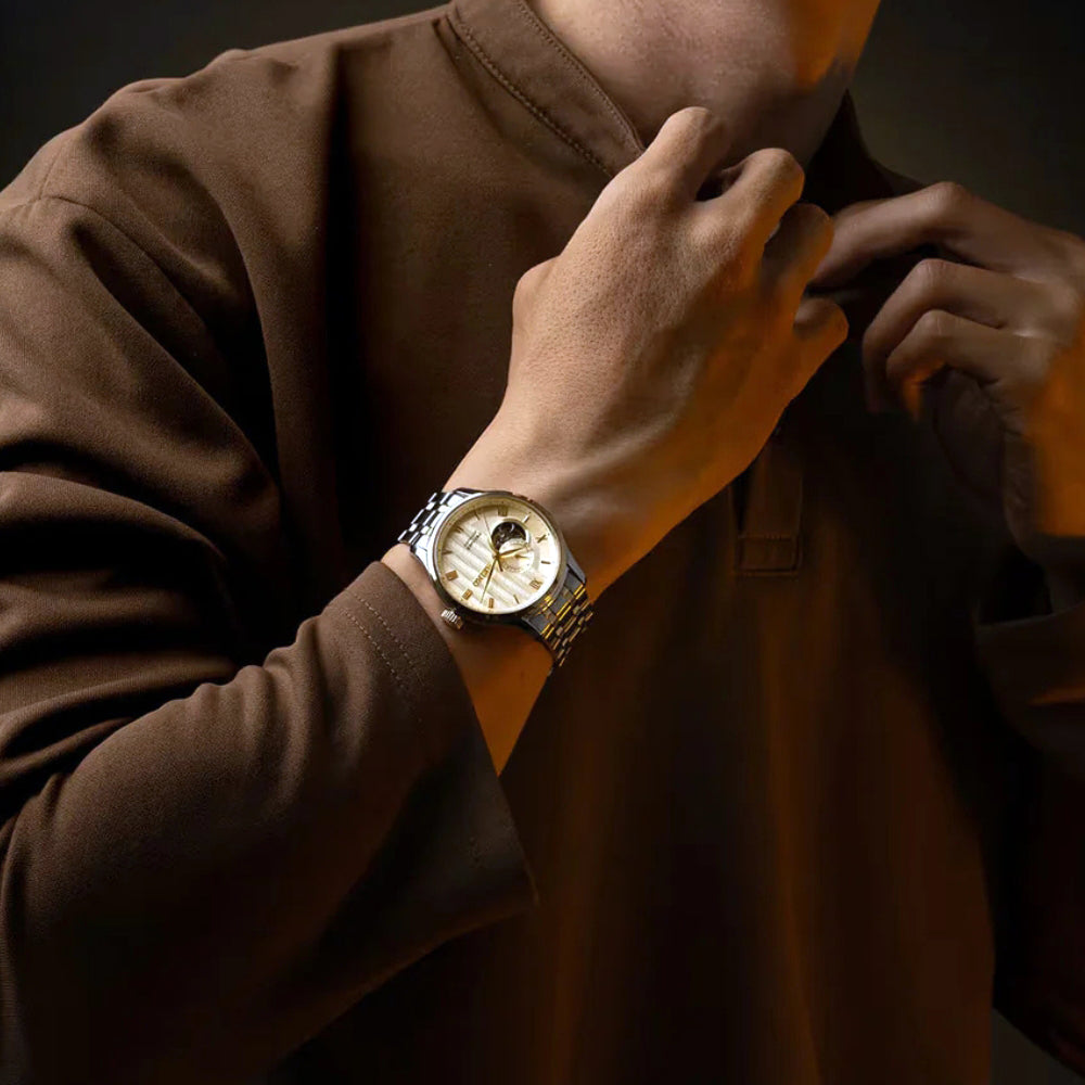 Seiko Presage 'Japanese Zen Gardens' Two Tone Men's Watch SSA464J1