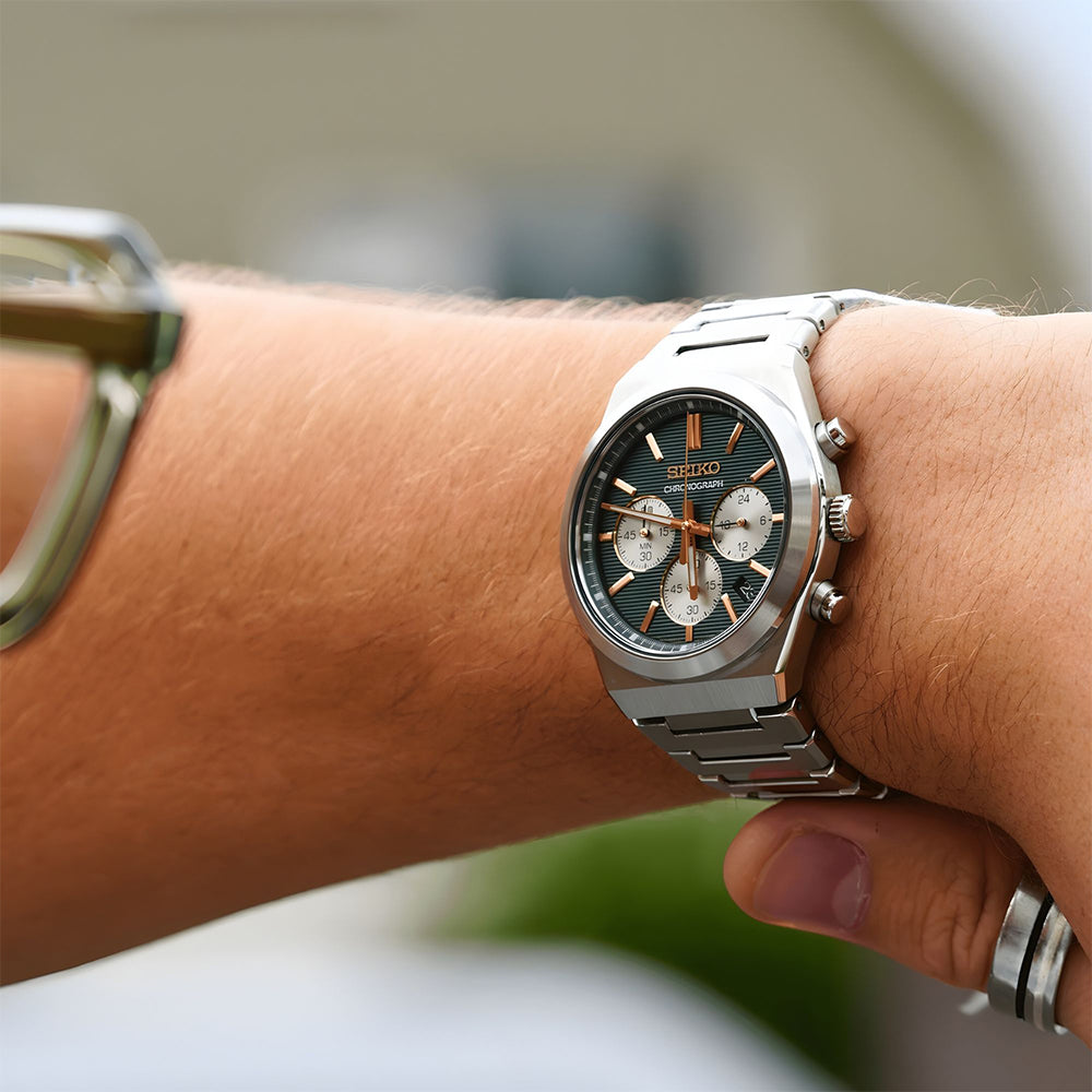 SEIKO CONCEPTUAL CHRONOGRAPH GREEN DIAL WATCH | SSB461P1