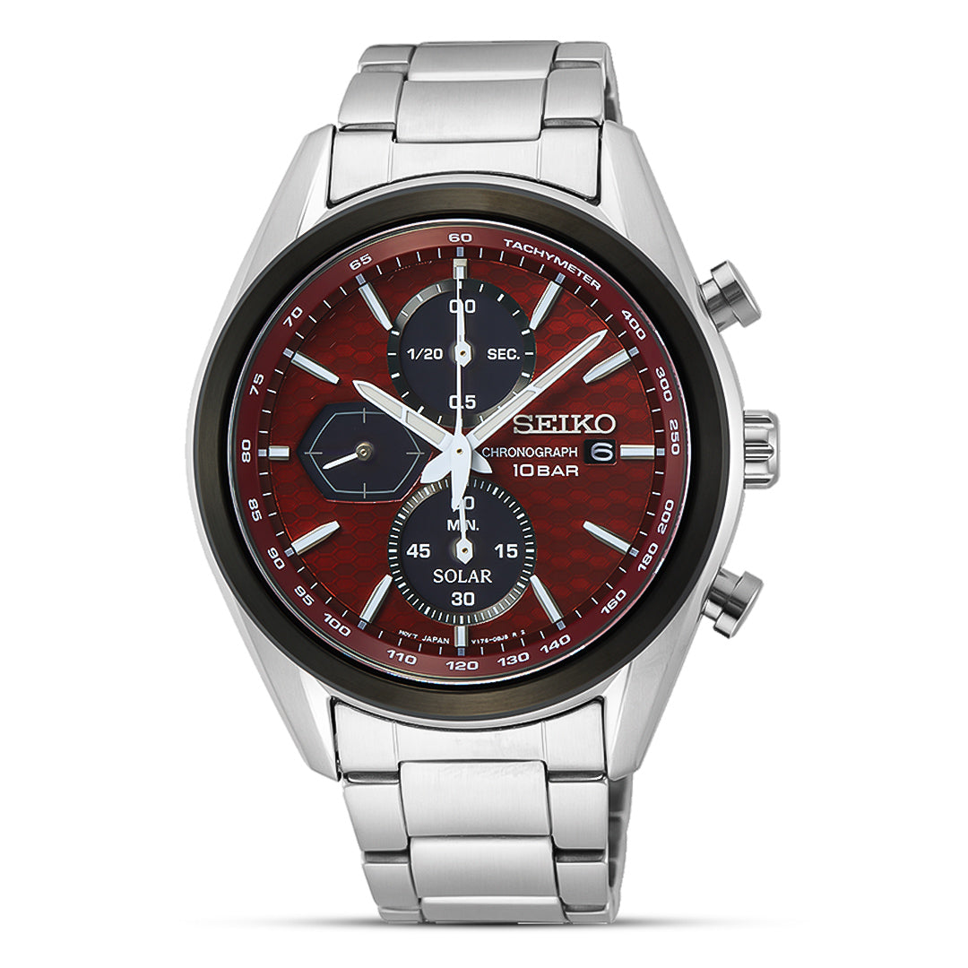 SEIKO Macchina Sportiva Red Dial Men's Watch | SSC771P1