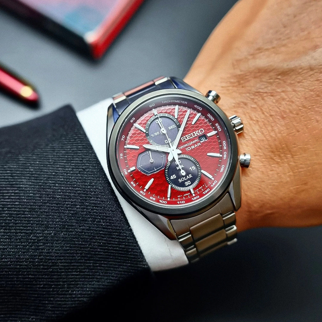 SEIKO Macchina Sportiva Red Dial Men's Watch | SSC771P1