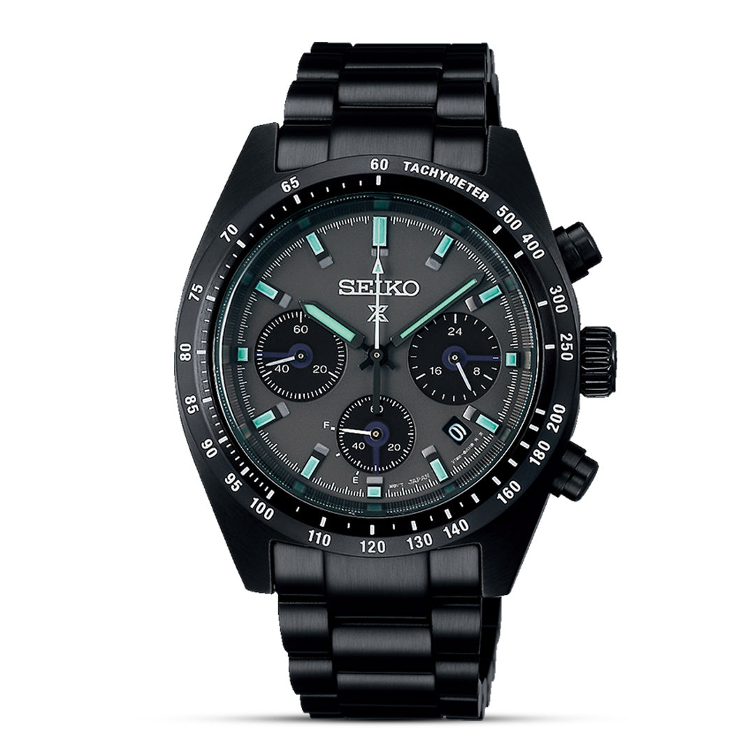 Seiko Prospex Solar Black Series 'Night Speedtimer' Watch SSC917P1