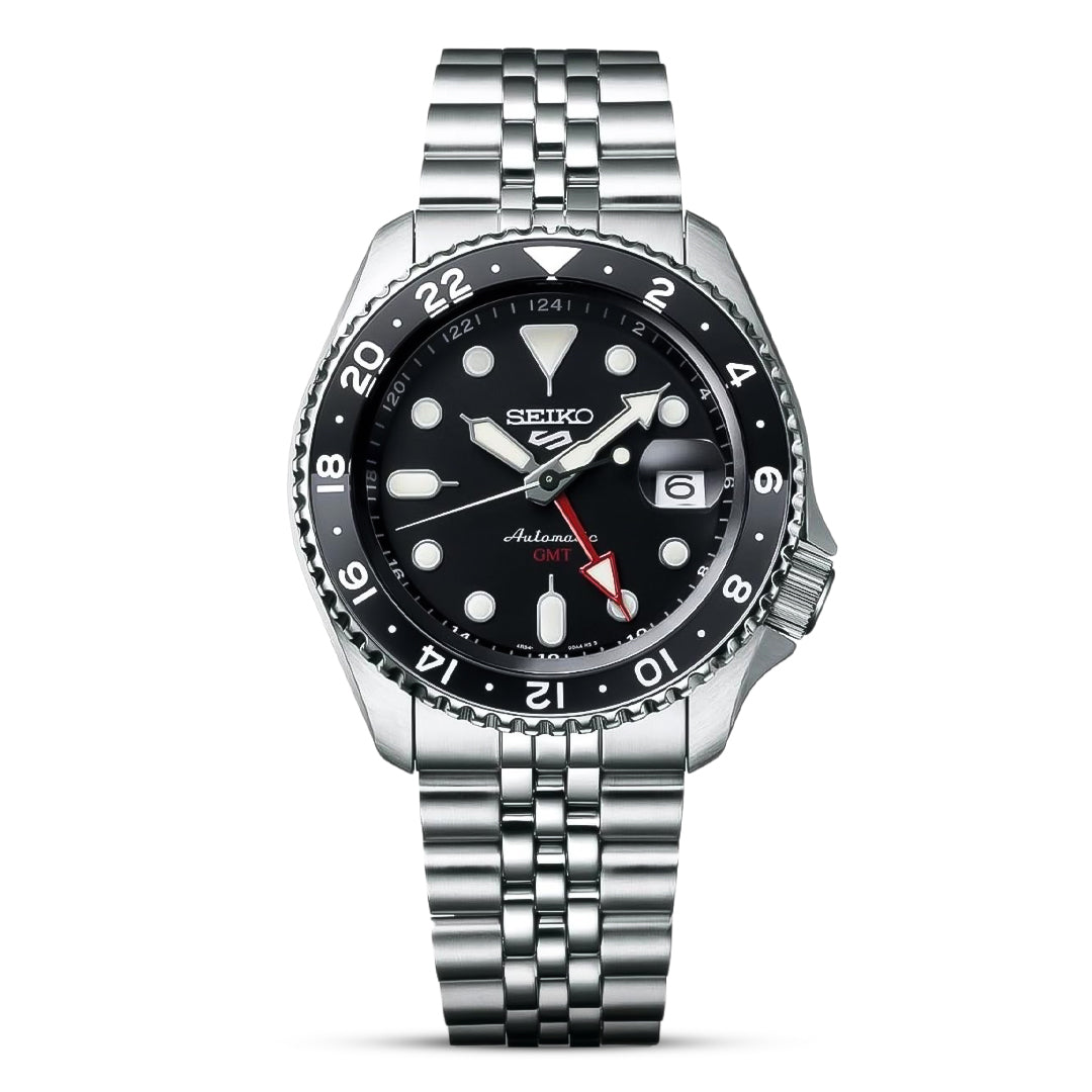 SEIKO SPORTS GMT BLACK MEN'S WATCH SSK001K1