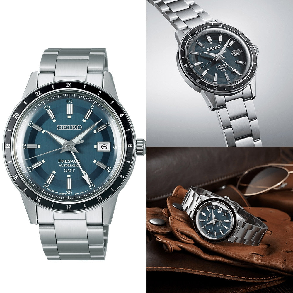 Seiko Presage G.M.T Style60's Automatic Watch SSK009J1
