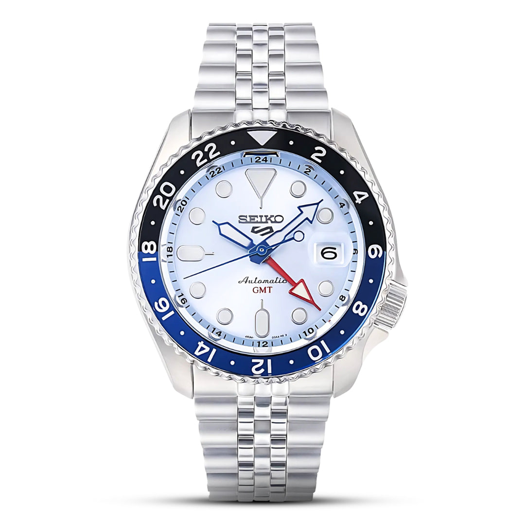 Seiko 5 Sports GMT Limited Edition Ice Blue Dial Men's Watch| SSK029K1