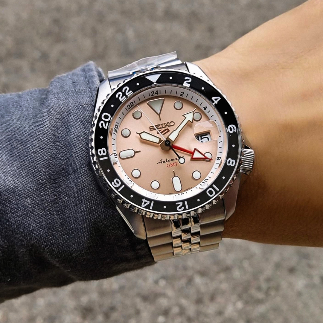 SEIKO 5 SKX GMT Automatic Champagne Dial Men's Watch | SSK043K1