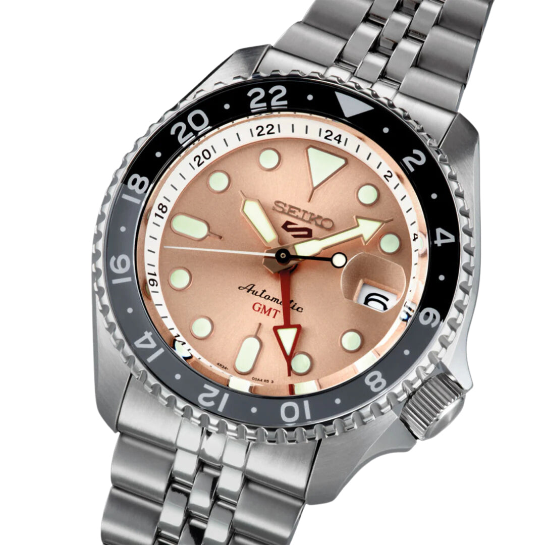SEIKO 5 SKX GMT Automatic Champagne Dial Men's Watch | SSK043K1