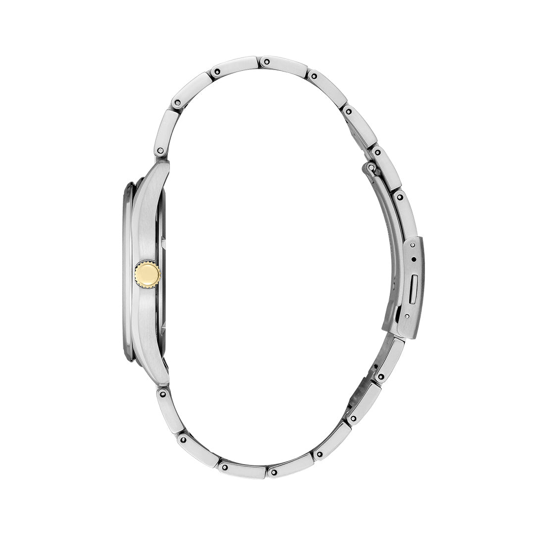 Seiko Essentials Two Tone Titanium Green Dial Men's Watch | SUR377