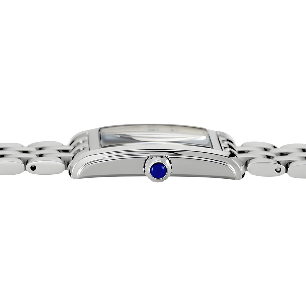 Seiko Essential Rectangular White Dial Ladies Watch SWR083P1