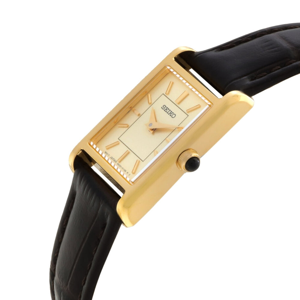 Seiko Conceptual Quartz Champagne Dial Ladies Watch SWR110P1