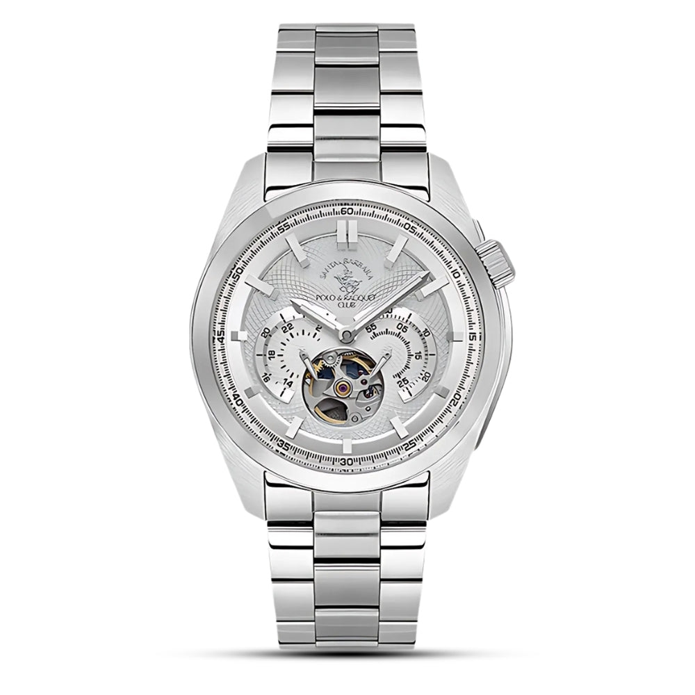 Santa Barbara Open Heart Automatic Silver Dial Men's Watch | SB.1.10628-1