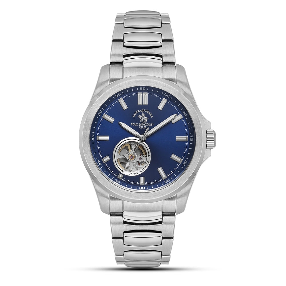 Santa Barbara Open Heart Automatic Blue Dial Men's Watch | SB.1.10629-3