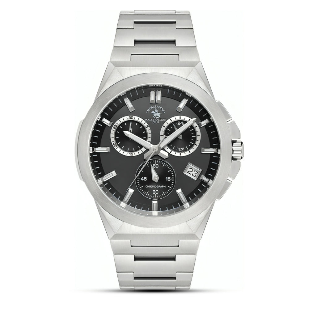 Santa Barbara Polo Racquet Club Black Dial Men's Watch | SB.1.10633-1