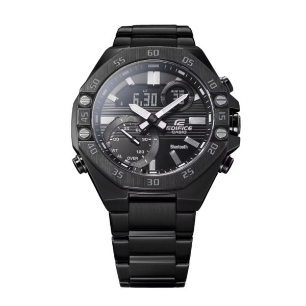 Casio Analog-Digital "Mobile Link" Black Dial Men's Watch ECB-10DC-1ADF