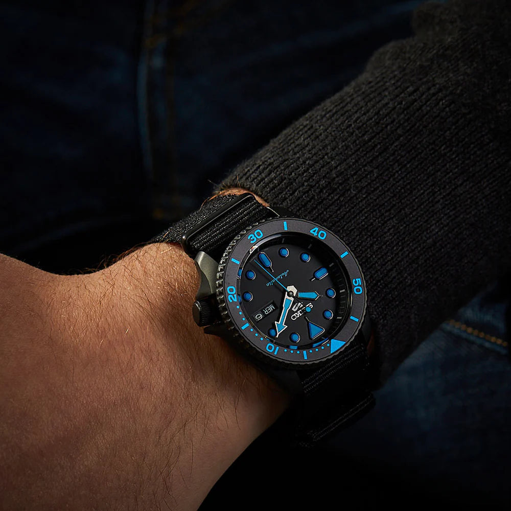 Seiko 5 Sports "Street" Stealth Black Automatic Men's Watch | SRPD81K1