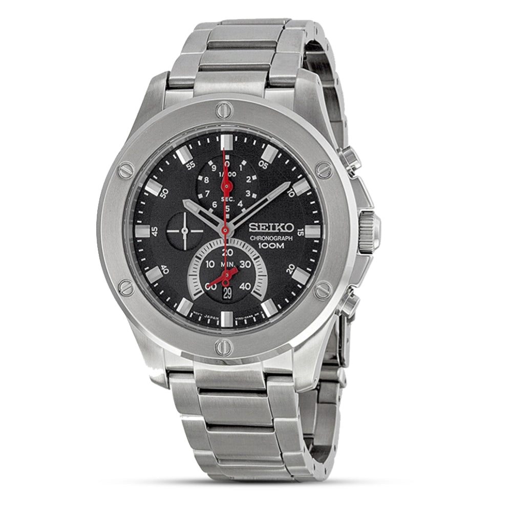 Seiko Chronograph Black Dial Man's Watch | SPC095P1