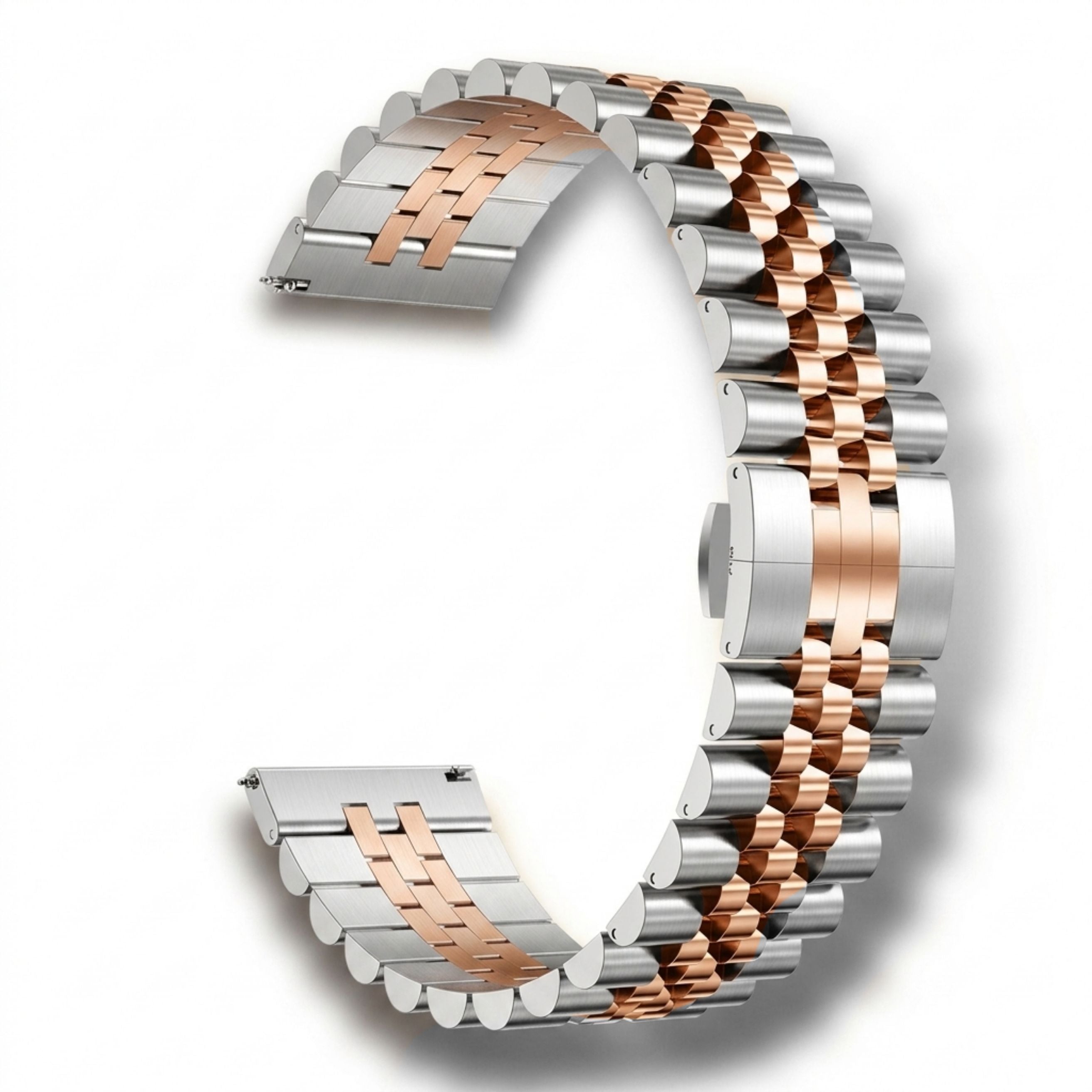 Cavern Two Tone 22mm Curved Jubilee Watch Bracelet