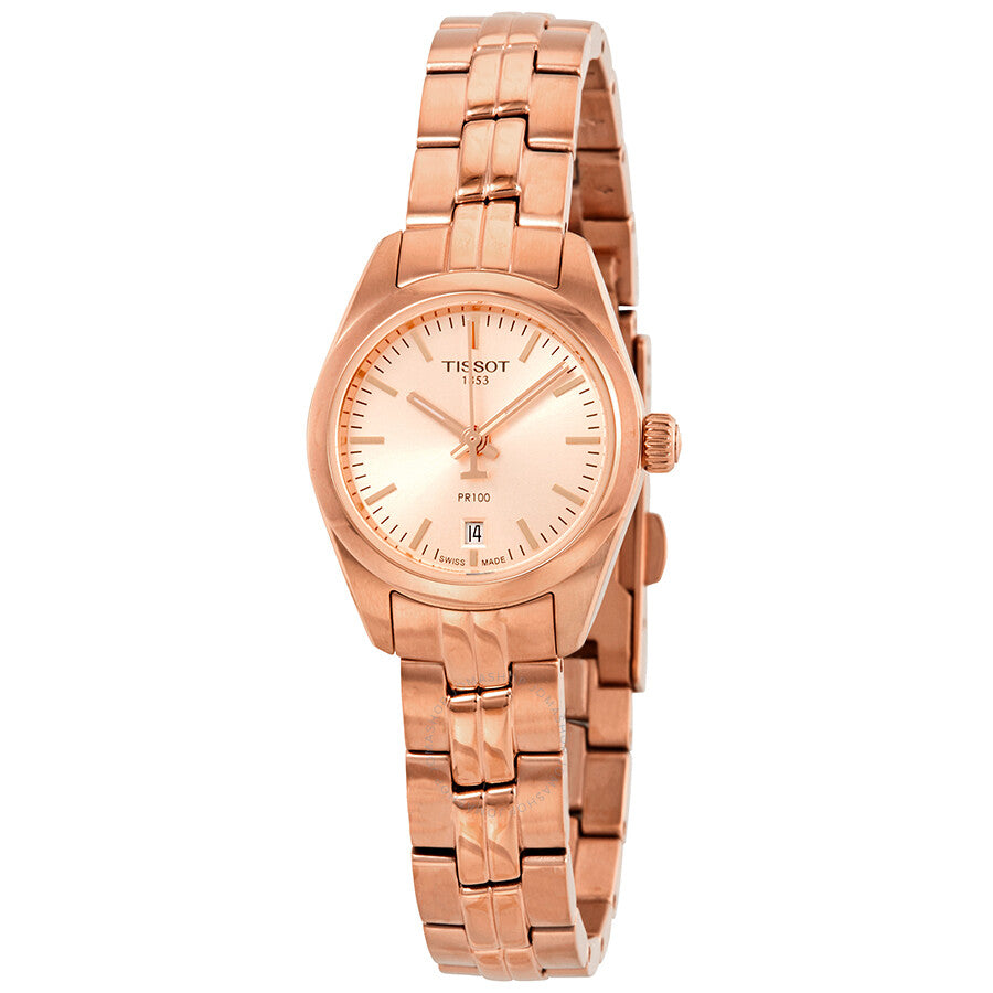 Tissot rose 2025 gold watch womens