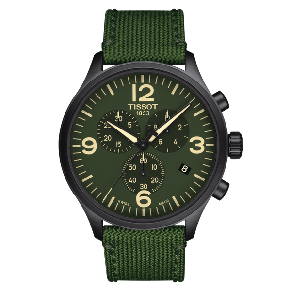 Tissot Chrono XL Green Strap Men's Watch| T116.617.37.097.00