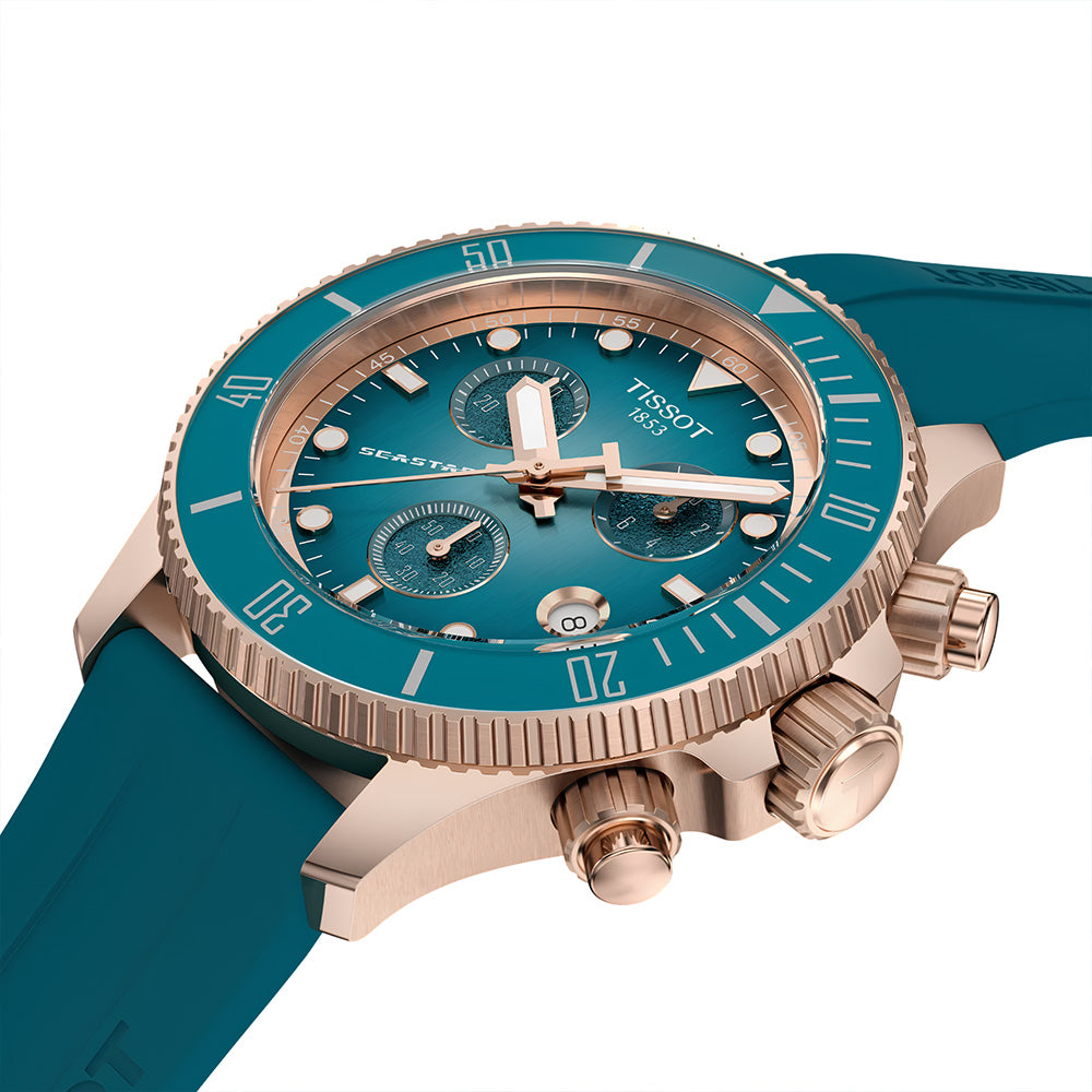 TISSOT SEASTAR 1000 CRONOGRAPH BLUE DIAL MEN'S WATCH | T120.217.37.041.00