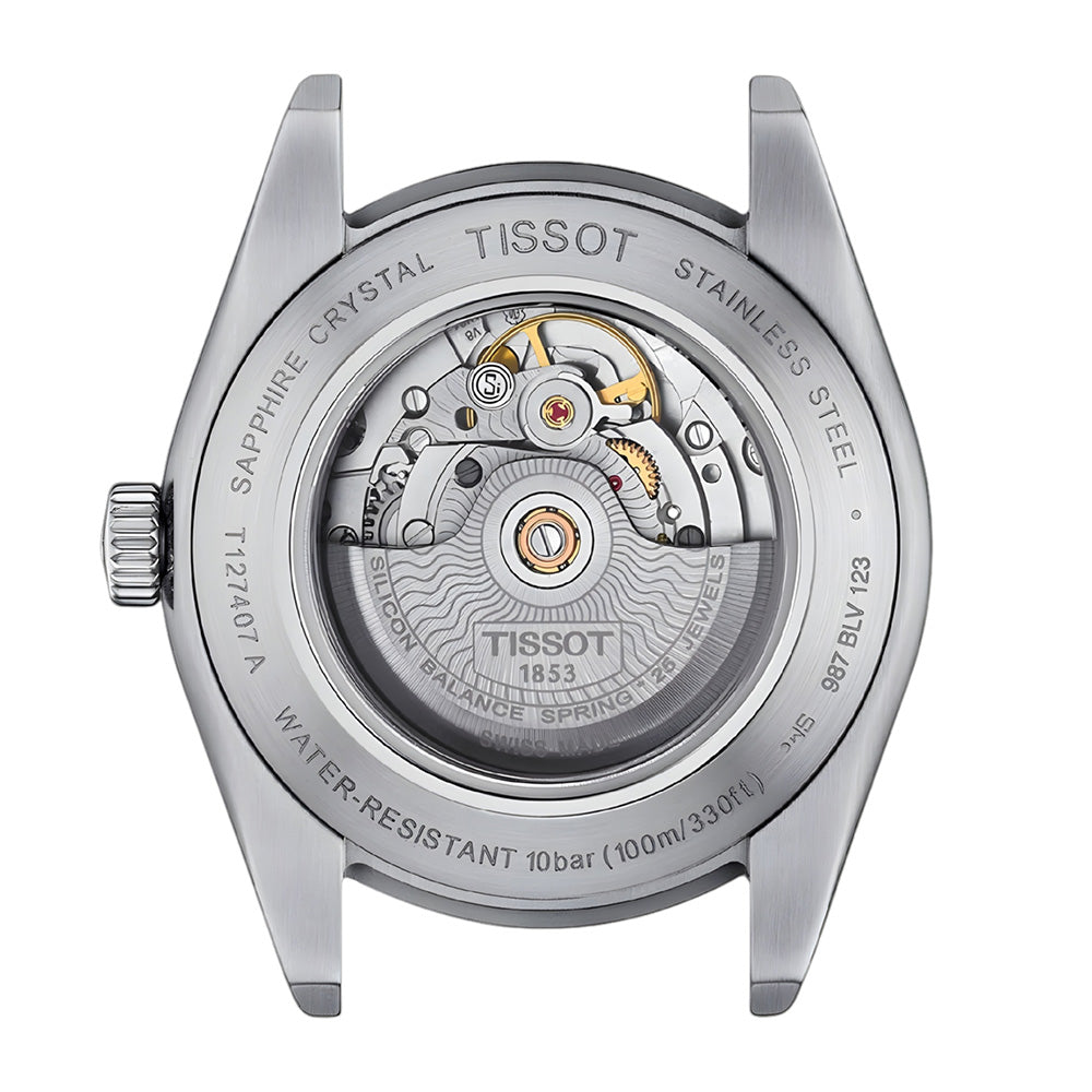 Tissot Gentlemen Powermatic 80 Silicium Black Dial Men's Watch T127.407.11.051.00