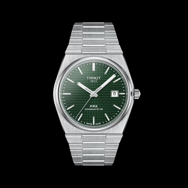 TISSOT PRX POWERMATIC 80 Green Dial Men's Watch| T137.407.11.091.00