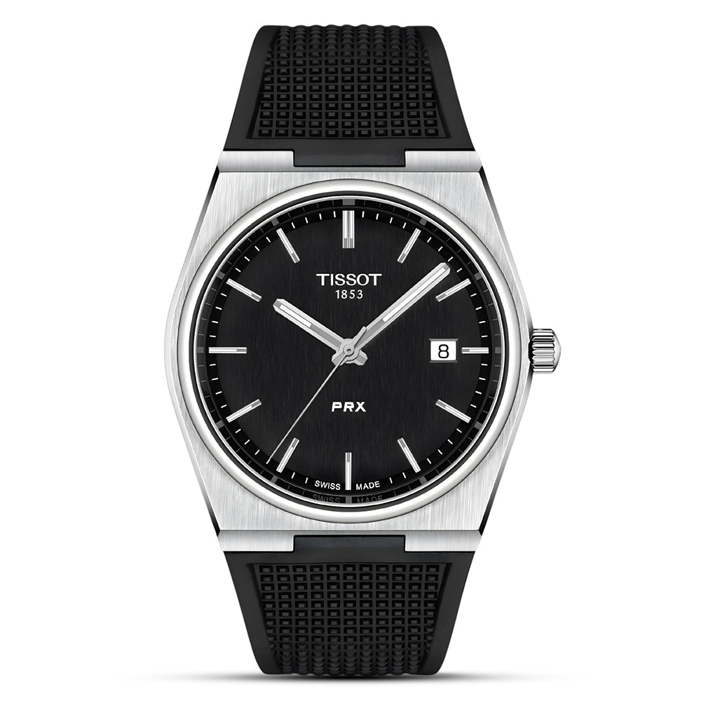 Tissot PRX 40mm Quartz Black Silicon Strap Watch T137.410.17.051.00