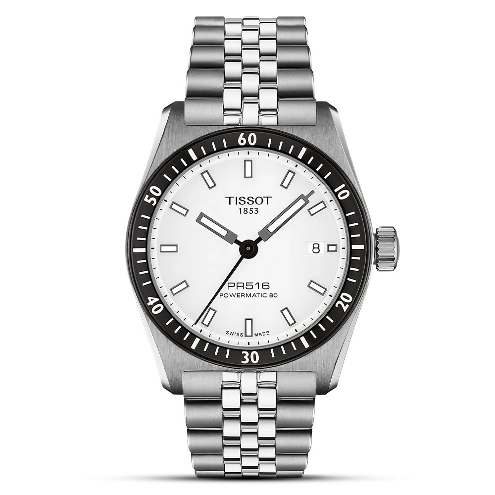 Tissot PR516 Powermatic 80 White Dial Men's Watch | T149.407.11.031.00