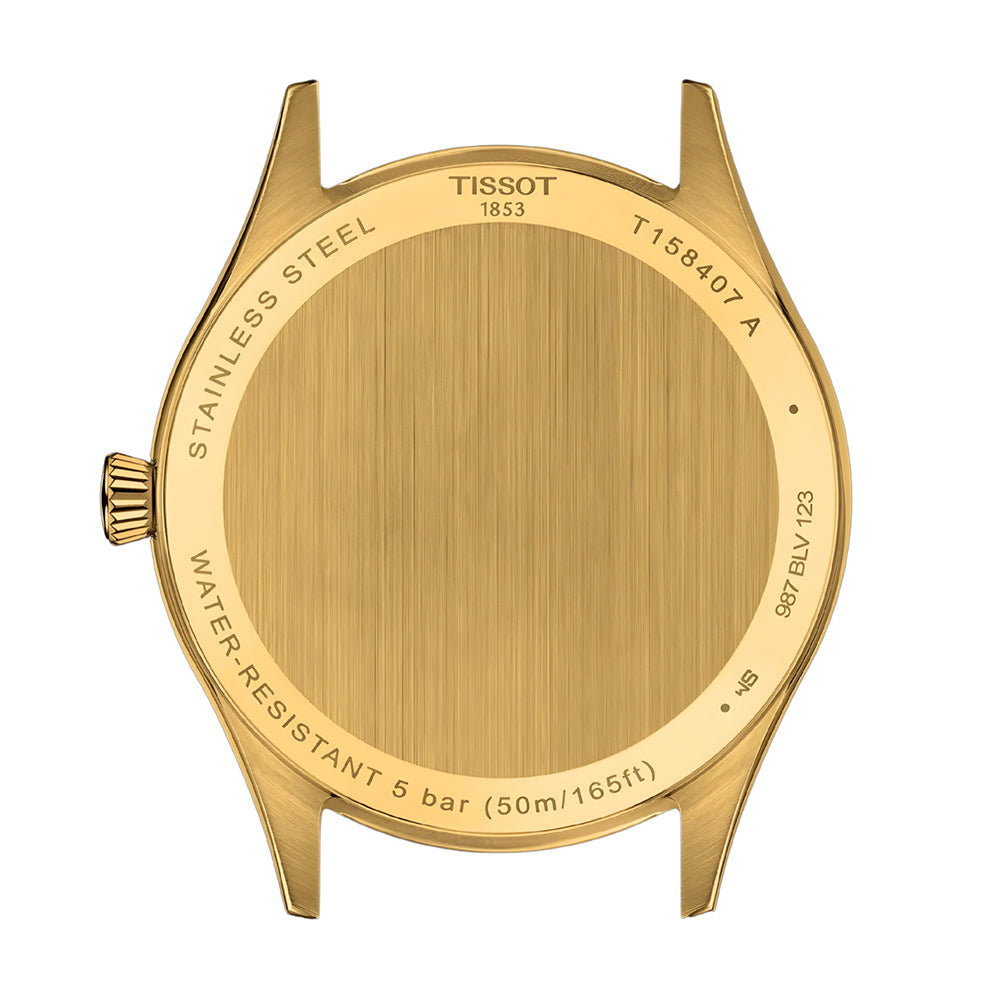 TISSOT CLASSIC DREAM POWERMATRIC GOLD DIAL MEN'S WATCH | T158.407.36.261.00