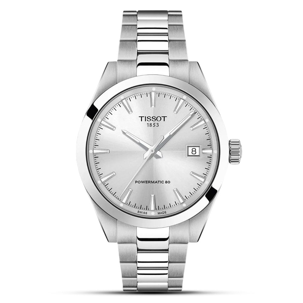 TISSOT GENTLEMEN 38MM POWERMATRIC SILVER DIAL WATCH | T165.807.11.031.00