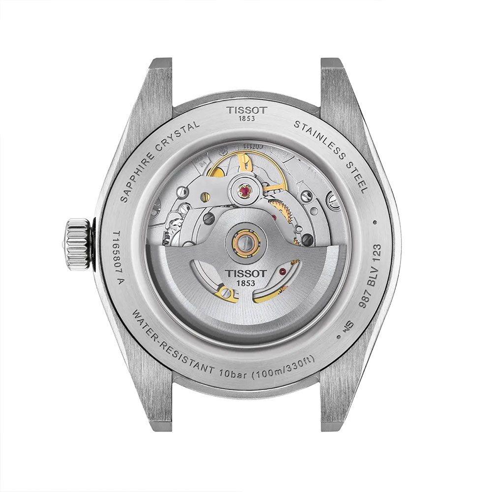TISSOT GENTLEMEN 38MM POWERMATRIC BLACK DIAL WATCH | T165.807.11.051.00